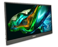 Acer LCD PM161QBbmiuux 15,6" IPS LED, 1920x1080, 1xMiniHDMI + 2xType-C + Audio Out, repro 1Wx2, VESA 75x75, Black