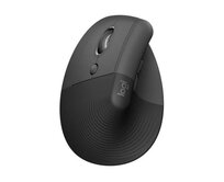 Logitech Lift Vertical Ergonomic Mouse - Grafitová pro LEVÁKY, 400-4000dpi, 6 tlačítek, bluetooth, logitech bolt