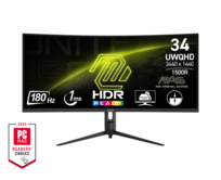 MSI Gaming MAG 342CQR E2, 34" VA zakřivený /3440x1440 (UWQHD)/180Hz/1ms/DP/2xHDMI/Výškově nastavitelný/Pivot