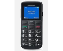 Panasonic KX-TU110EXB mobilní telefon pro seniory - barevný displej, Dual Sim, microSD, černý