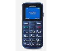 Panasonic KX-TU110EXC mobilní telefon pro seniory - barevný displej, Dual Sim, microSD, modrý