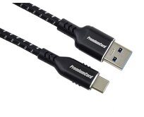 PremiumCord kabel USB-C - USB 3.0 A (USB 3.2 generation 1, 3A, 5Gbit/s) bavlněný oplet a hliníkové konektory 0,5m