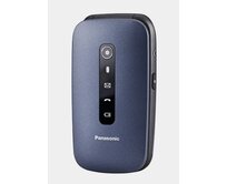 Panasonic KX-TU550EXC mobilní telefon pro seniory - barevný displej 2,8", fotoaparát, handsfree, microSD, véčko, modrý