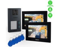 EVOLVEO DoorPhone AP2-2 drátový videotelefon pro dva byty s aplikací, černý