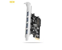 AXAGON PCEU-430RS, PCIe řadič, 4x USB 5Gbps port, SATA napájení, Renesas PD720201, SP