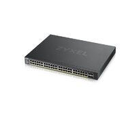 Zyxel XGS1935-52HP, 52 Port Lite-L3 Smart Managed PoE Switch, 48x Gigabit PoE and 4x 10G SFP+, hybrid mode, standalone o