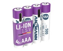 Ansmann Li-ion typ AAA, min. 400mAh, s nabíjecí elektronikou, USB-C