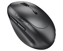 Genius Ergo 8350S, Myš, bezdrátová, optická, vertikální, 2400DPI, 6 tlačítek, tichá, Copilot,2,4GHz,Bluetooth 5.3, šedá