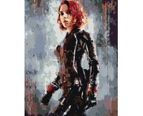 Zuty - Malování podle čísel - AVENGERS BLACK WIDOW II 40x50 cm bez rámu a bez vypnutí plátna