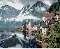 Zuty - Malování podle čísel - HALLSTATT 40x50 cm bez rámu a bez vypnutí plátna