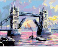 Zuty - Malování podle čísel - TOWER BRIDGE LONDÝN 40x50 cm vypnuté plátno na rám