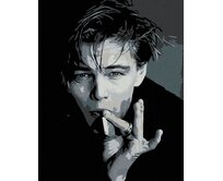 Zuty - Malování podle čísel - LEONARDO DICAPRIO S CIGARETOU 40x50 cm bez rámu a bez vypnutí plátna