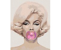 Zuty - Malování podle čísel - MARILYN S BUBLINOU 40x50 cm vypnuté plátno na rám