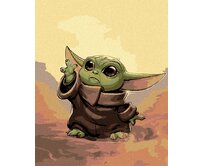 Zuty - Malování podle čísel - BABY YODA 40x50 cm vypnuté plátno na rám