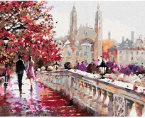 Zuty - Malování podle čísel - CLARE BRIDGE V ANGLII (RICHARD MACNEIL) 40x50 cm vypnuté plátno na rám