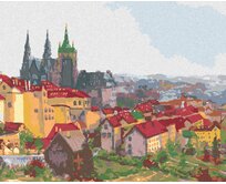 Zuty - Malování podle čísel - PRAŽSKÝ HRAD 40x50 cm vypnuté plátno na rám