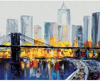 Zuty - Malování podle čísel - RUŠNÝ NEW YORK 40x50 cm vypnuté plátno na rám