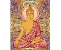 Zuty - Malování podle čísel - BUDDHA A ORNAMENTY 40x50 cm vypnuté plátno na rám