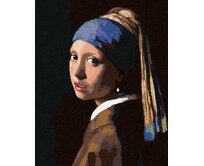 Zuty - Malování podle čísel - DÍVKA S PERLOU (J. VERMEER) 40x50 cm bez rámu a bez vypnutí plátna