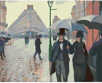 Zuty - Malování podle čísel - PARIS STREET; RAINY DAY (GUSTAVE CAILLEBOTTE) 40x50 cm bez rámu a bez vypnutí plátna