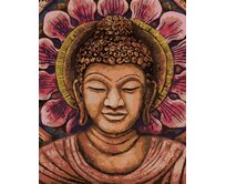 Zuty - Malování podle čísel - ORANŽOVÝ BUDDHA 40x50 cm bez rámu a bez vypnutí plátna