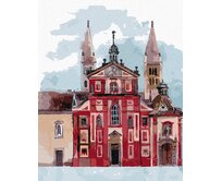 Zuty - Malování podle čísel - BAZILIKA SVATÉHO JIŘÍ PRAHA 40x50 cm vypnuté plátno na rám