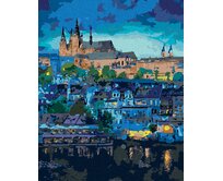 Zuty - Malování podle čísel - TEMNÁ PRAHA 40x50 cm bez rámu a bez vypnutí plátna