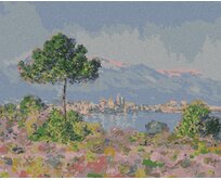 Zuty - Malování podle čísel - ANTIBES PŘI POHLEDU Z PLATEAU NOTRE-DAME (CLAUDE MONET) 40x50 cm bez rámu a bez vypnutí plátna