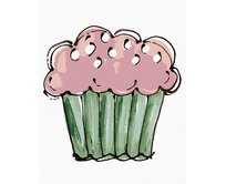 Zuty - Malování podle čísel - RŮŽOVÝ CUPCAKE 2 (HALEY BUSH) 40x50 cm vypnuté plátno na rám