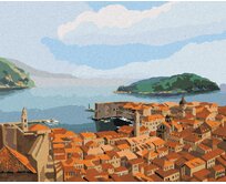 Zuty - Malování podle čísel - DUBROVNÍK V CHORVATSKU 40x50 cm vypnuté plátno na rám