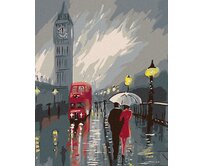 Zuty - Malování podle čísel - BIG BEN V DEŠTI 40x50 cm vypnuté plátno na rám