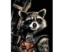 Zuty - Malování podle čísel - ROCKET RACOON 40x50 cm vypnuté plátno na rám