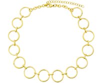 Bangles.cz Choker náhrdelník Circles gold 2937 zlatá, chirurgická ocel