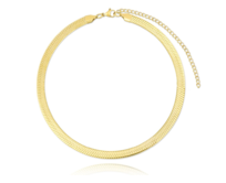 Bangles.cz Choker chirurgická ocel Lesklý řetěz zlatý 2784 zlatá, 32 - 39 cm, chirurgická ocel