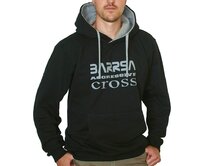 Pánská mikina s kapucí Barrsa Cross Black/Grey Černá, M, Bavlna