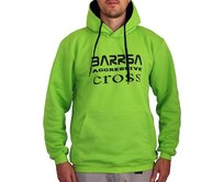 Pánská mikina s kapucí Barrsa Cross Lime/Black Zelená, XL, Bavlna