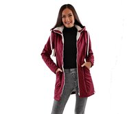 Dámský Kabát s kapucí Barrsa Beran Bordo Vínová, XS, Softshell