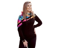 Dámská mikina s kapucí přes hlavu Barrsa Multicolor 2 MULTI Black Černá, M, Bavlna