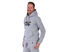 Pánská mikina s kapucí Barrsa City Spirit grey Šedá, 3XL, Bavlna