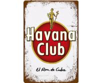 Plechová cedule Havana Club I Velikost: A4 (30 x 20 cm) A4 (30 x 20 cm)