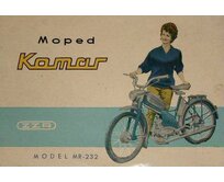 Plechová cedule Moped Komar Velikost: A4 (30 x 20 cm) A4 (30 x 20 cm)