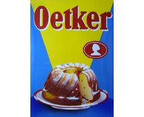 Plechová cedule Oetker Velikost: A4 (30 x 20 cm) A4 (30 x 20 cm)