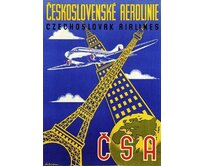 Plechová cedule Československé aerolinie Velikost: A5 (20 x 15 cm) A5 (20 x 15 cm)