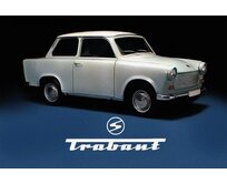 Plechová cedule Trabant Velikost: A5 (20 x 15 cm) A5 (20 x 15 cm)