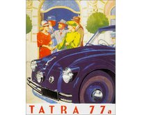 Plechová cedule Tatra 77 II Velikost: A4 (30 x 20 cm) A4 (30 x 20 cm)