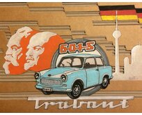 Plechová cedule Trabant 601 I Velikost: A5 (20 x 15 cm) A5 (20 x 15 cm)