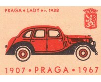 Plechová cedule Praga Lady 1938 Velikost: A4 (30 x 20 cm) A4 (30 x 20 cm)