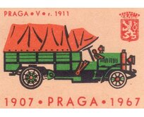 Plechová cedule Praga V 1911 Velikost: A4 (30 x 20 cm) A4 (30 x 20 cm)