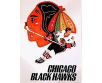 Plechová cedule Chicago Black Hawks Velikost: A4 (30 x 20 cm) A4 (30 x 20 cm)