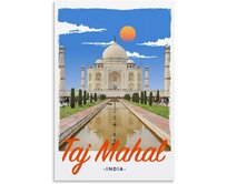 Plechová cedule Taj Mahal Velikost: A4 (30 x 20 cm) A4 (30 x 20 cm)